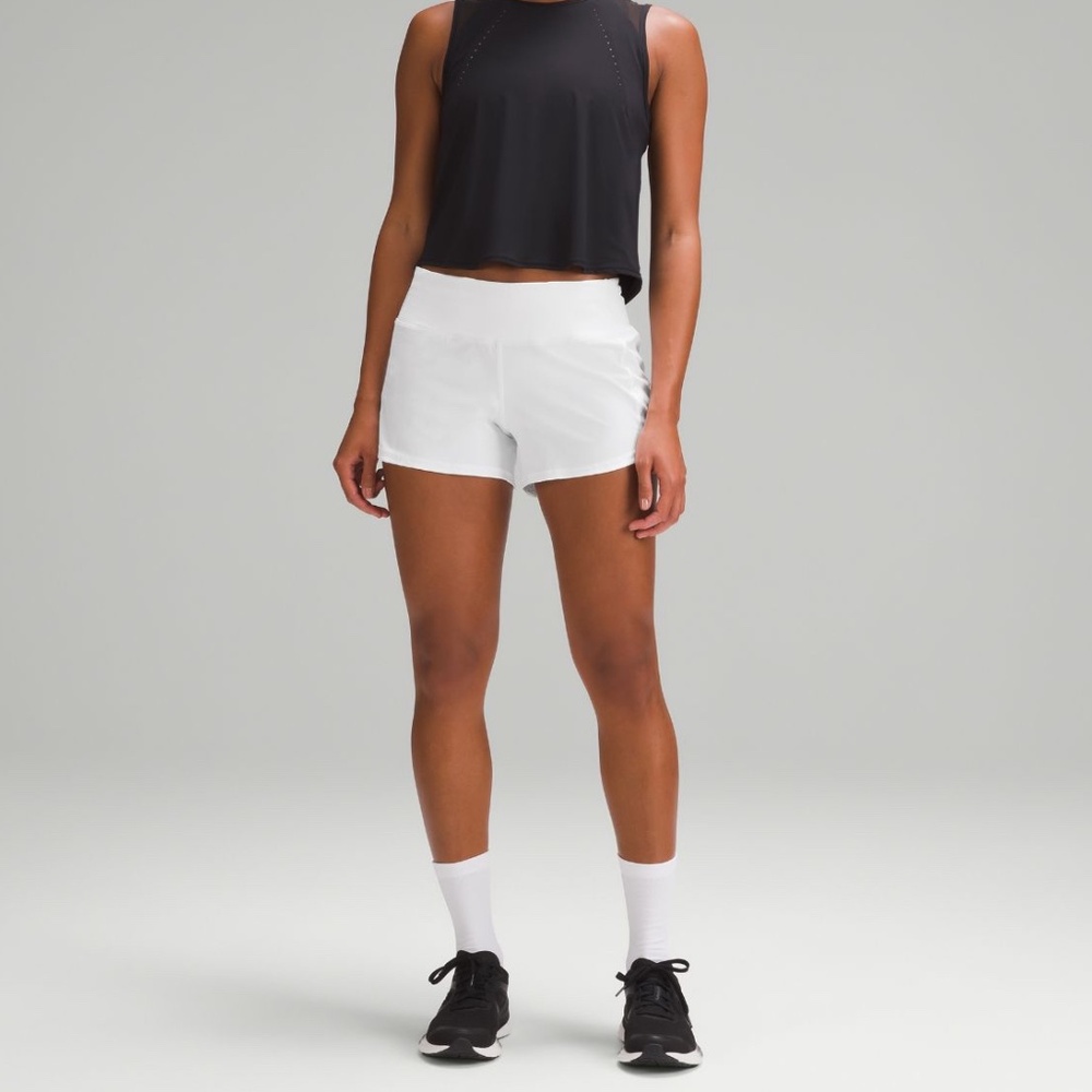Lululemon speed up mid rise lined short 4”